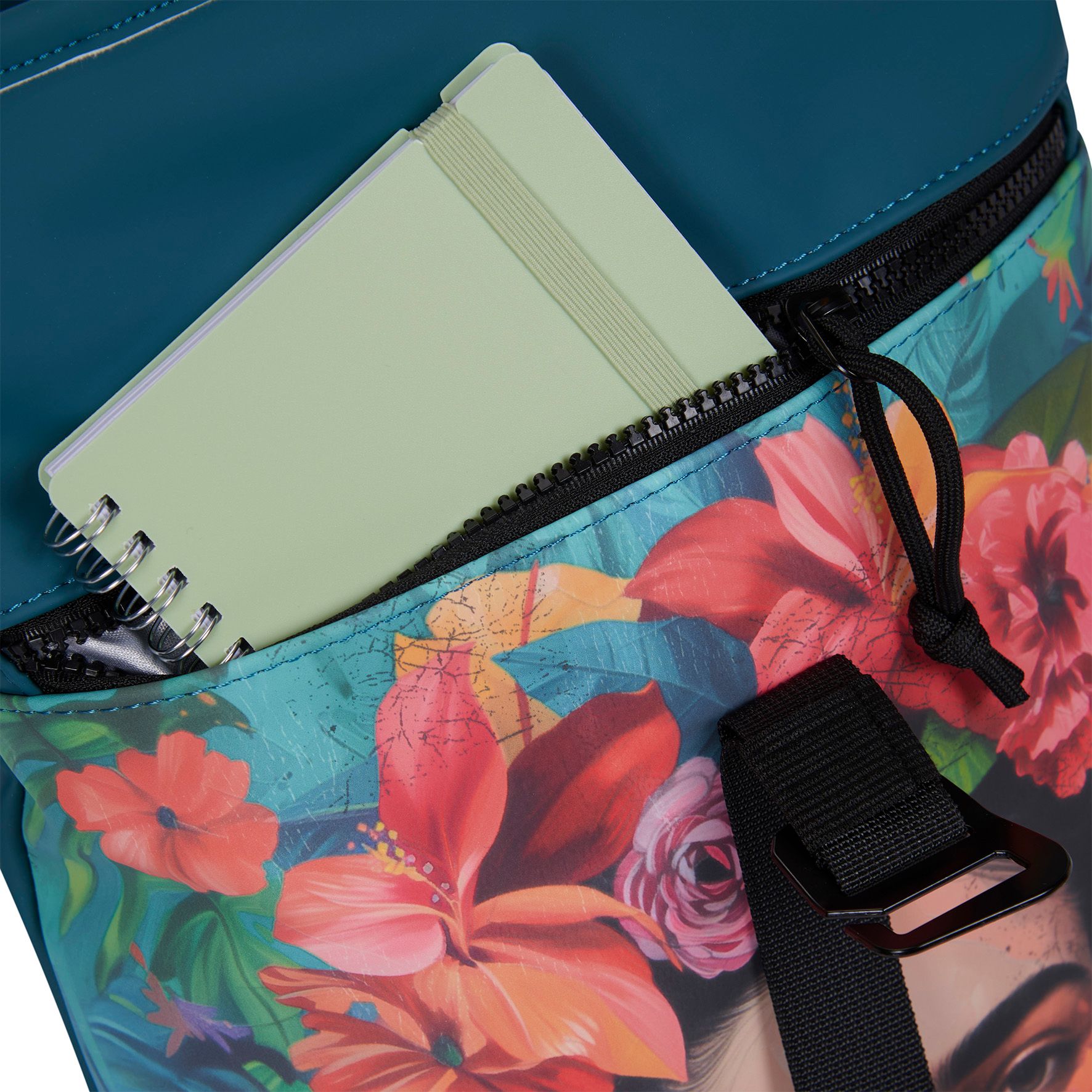 New Rebels Mart Art Los Angeles Rolltop Backpack Mini Flower Head