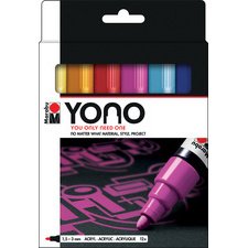 Feutre acrylique 'YONO', 1,5 - 3,0 mm, set de 12