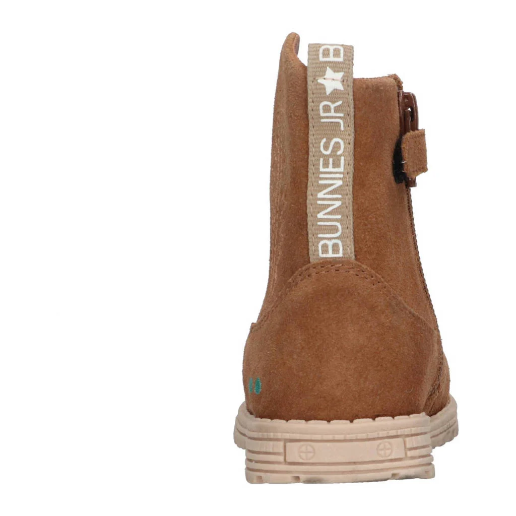 BunniesJR Tess Trotssuède enkellaarzen cognac
