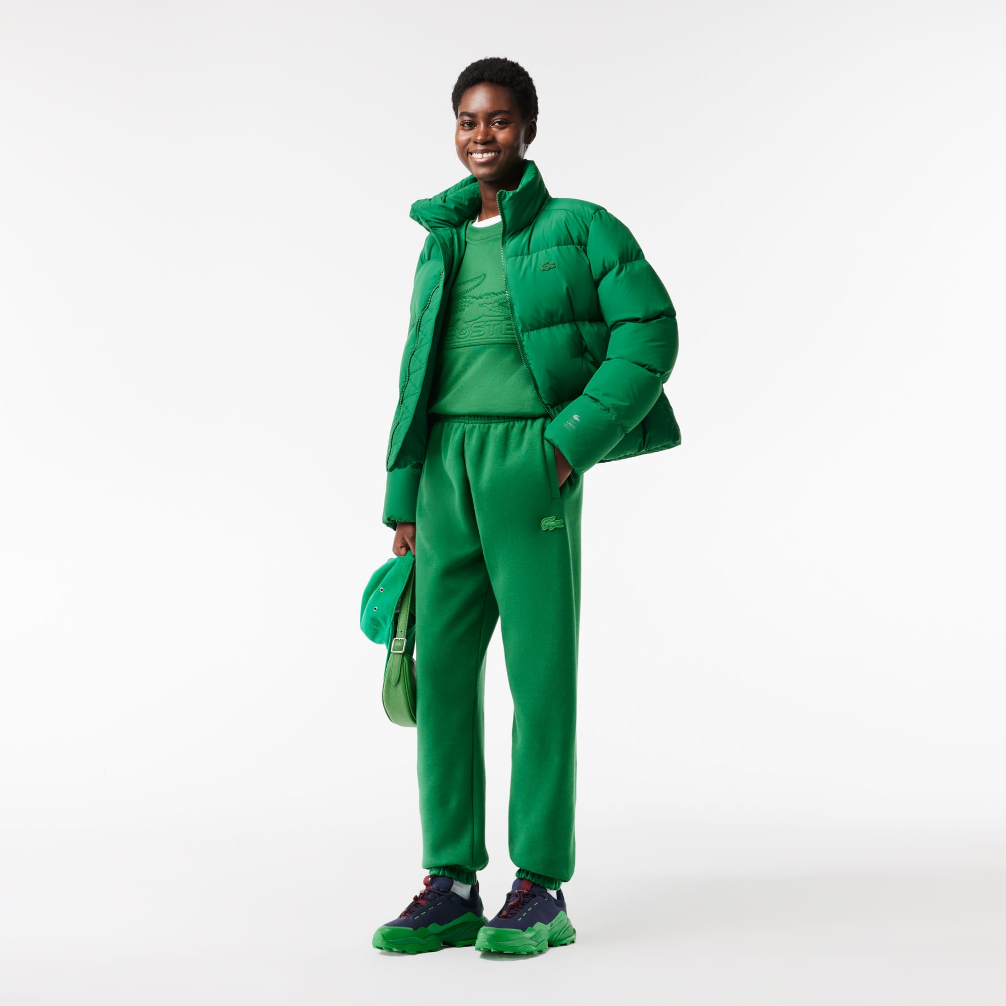 Pantalon de survêtement Jogger en molleton gratté Pantalons de survêtement - Vert - Lacoste - Femme