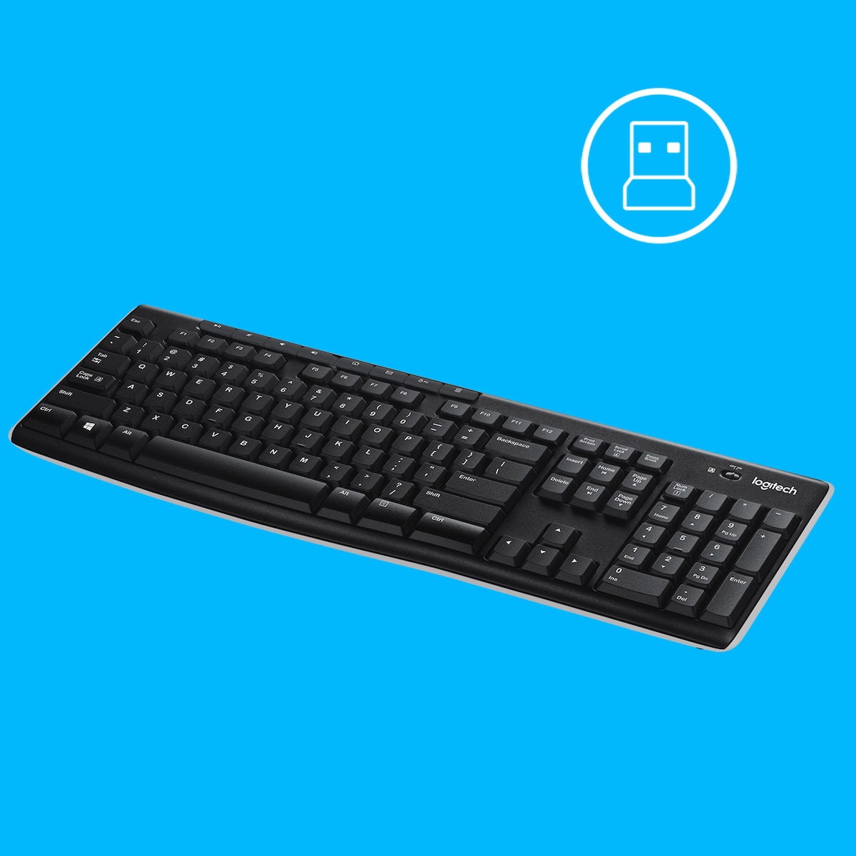 Logitech K270 trådløst tastatur