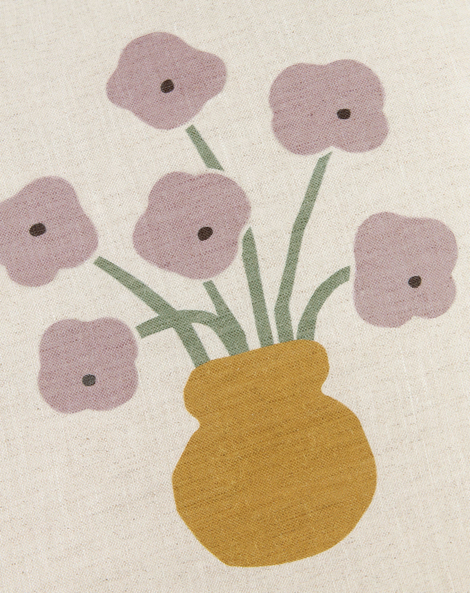 Coussin carré en lin français vibes | Violet