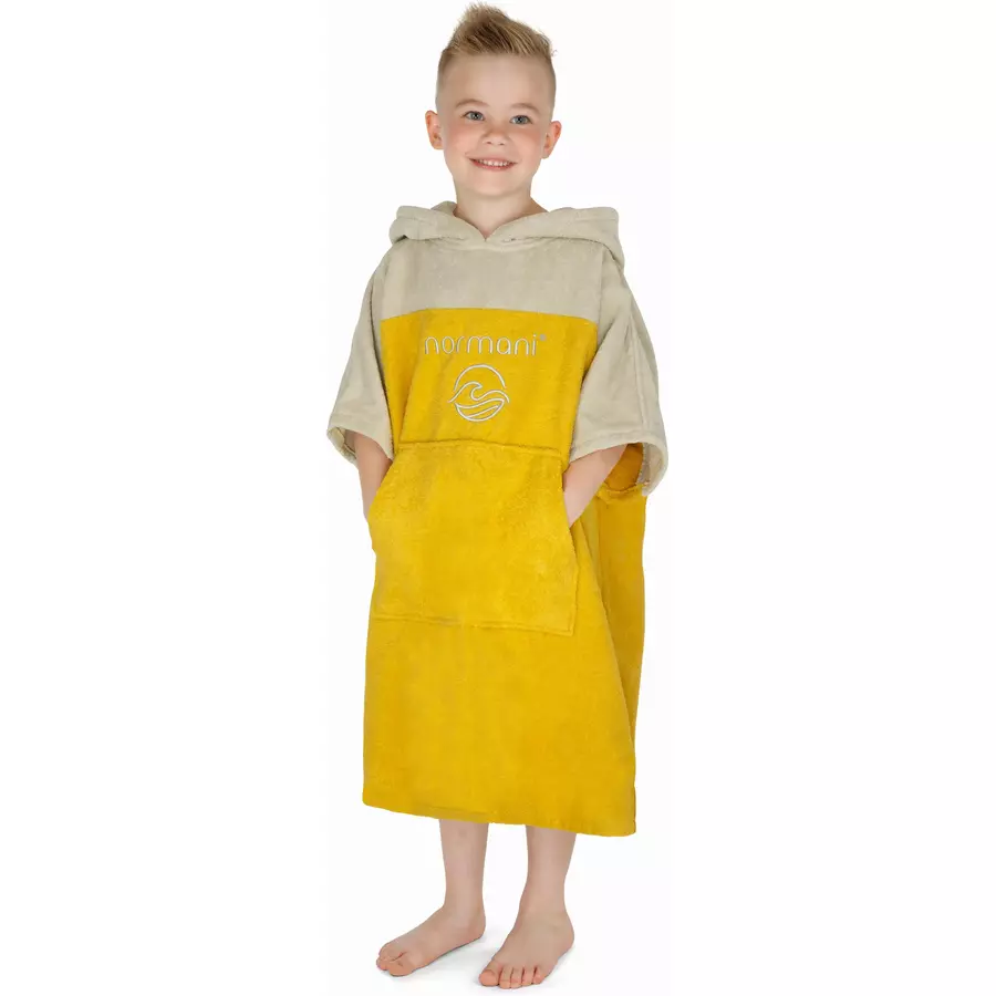 normani Kinder Badeponcho Puwai Gelb