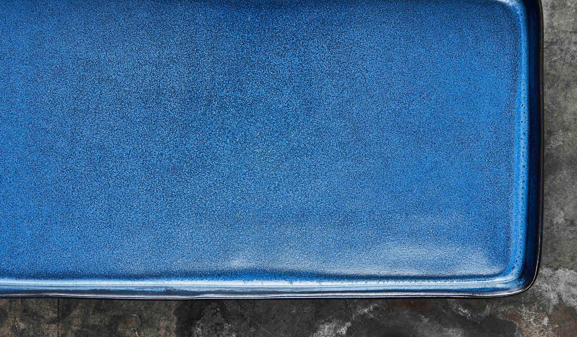 RAW  Rektangulær fadsæt, midnight blue - 2 stk.