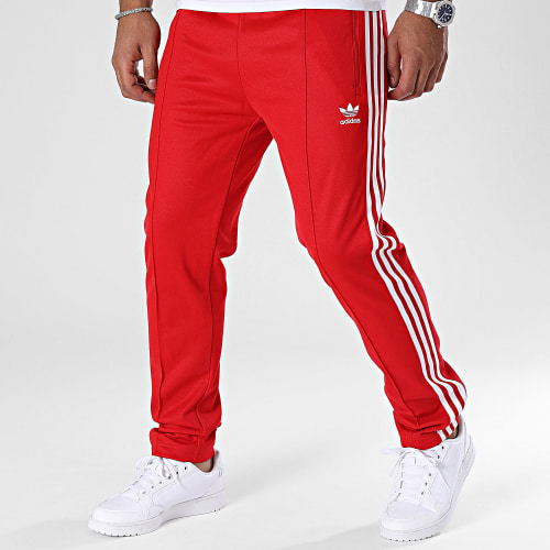 Pantalon Jogging A Bandes Beckenbauer IM4547 Rouge