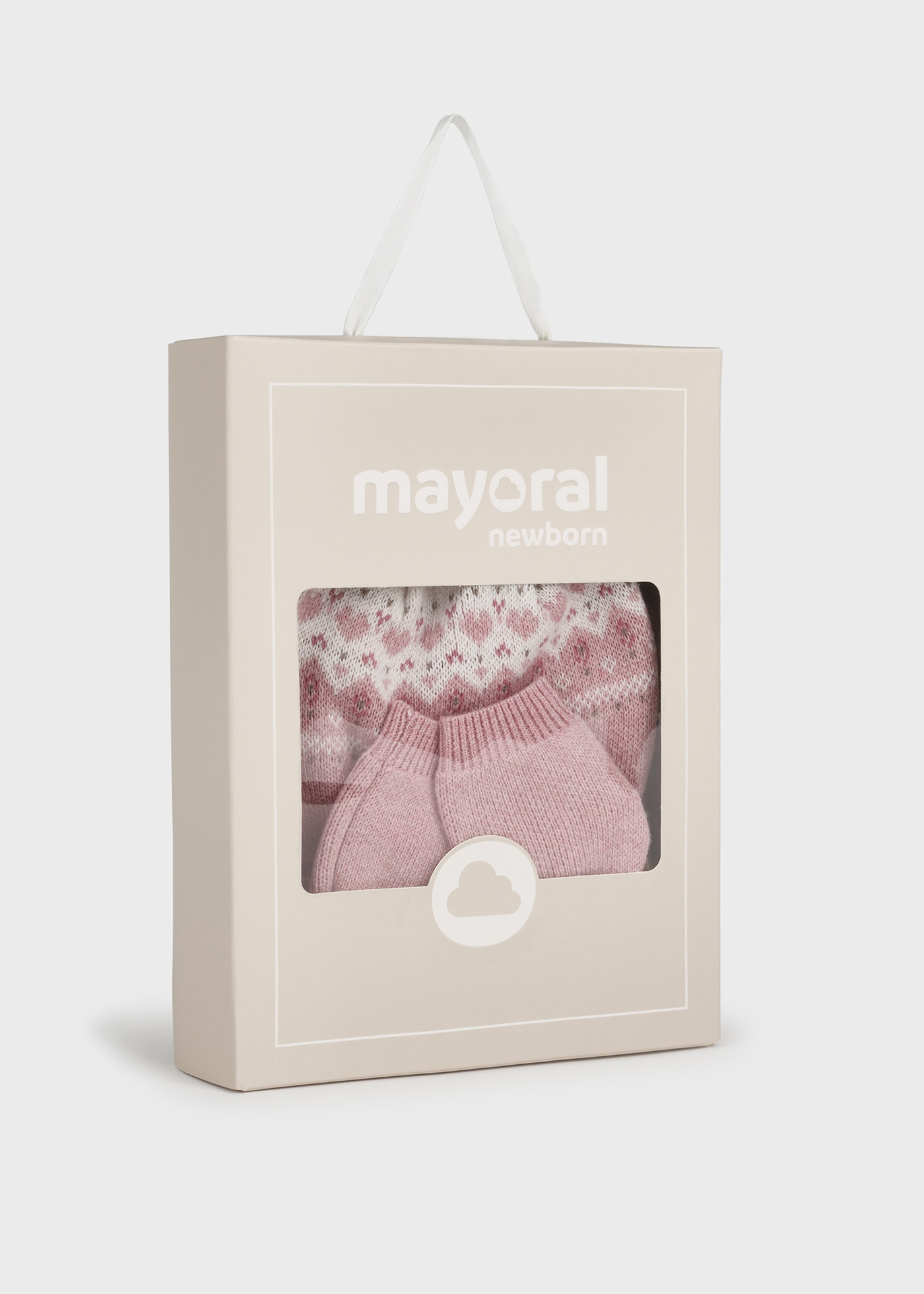 Conjunto de gorro e luvas Better Cotton para recém-nascidos com orelhinhas.