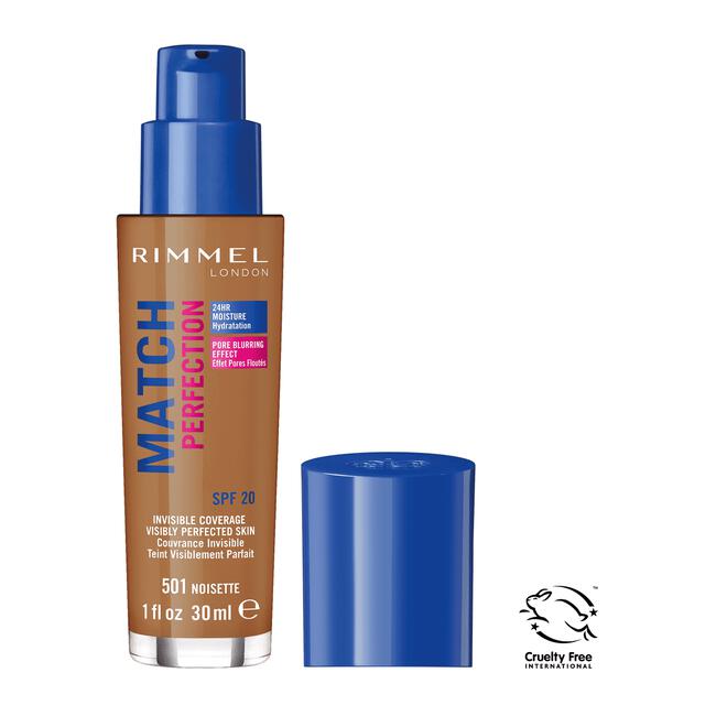 Rimmel London Match Perfection Foundation 501 Noisette
