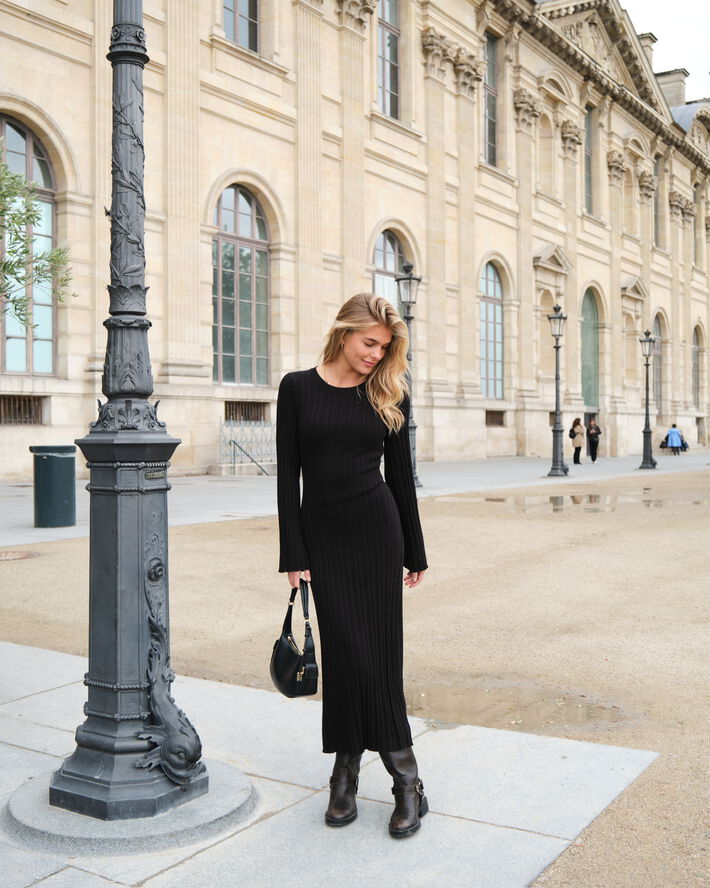 Neo Noir Eris Knit Dress Black