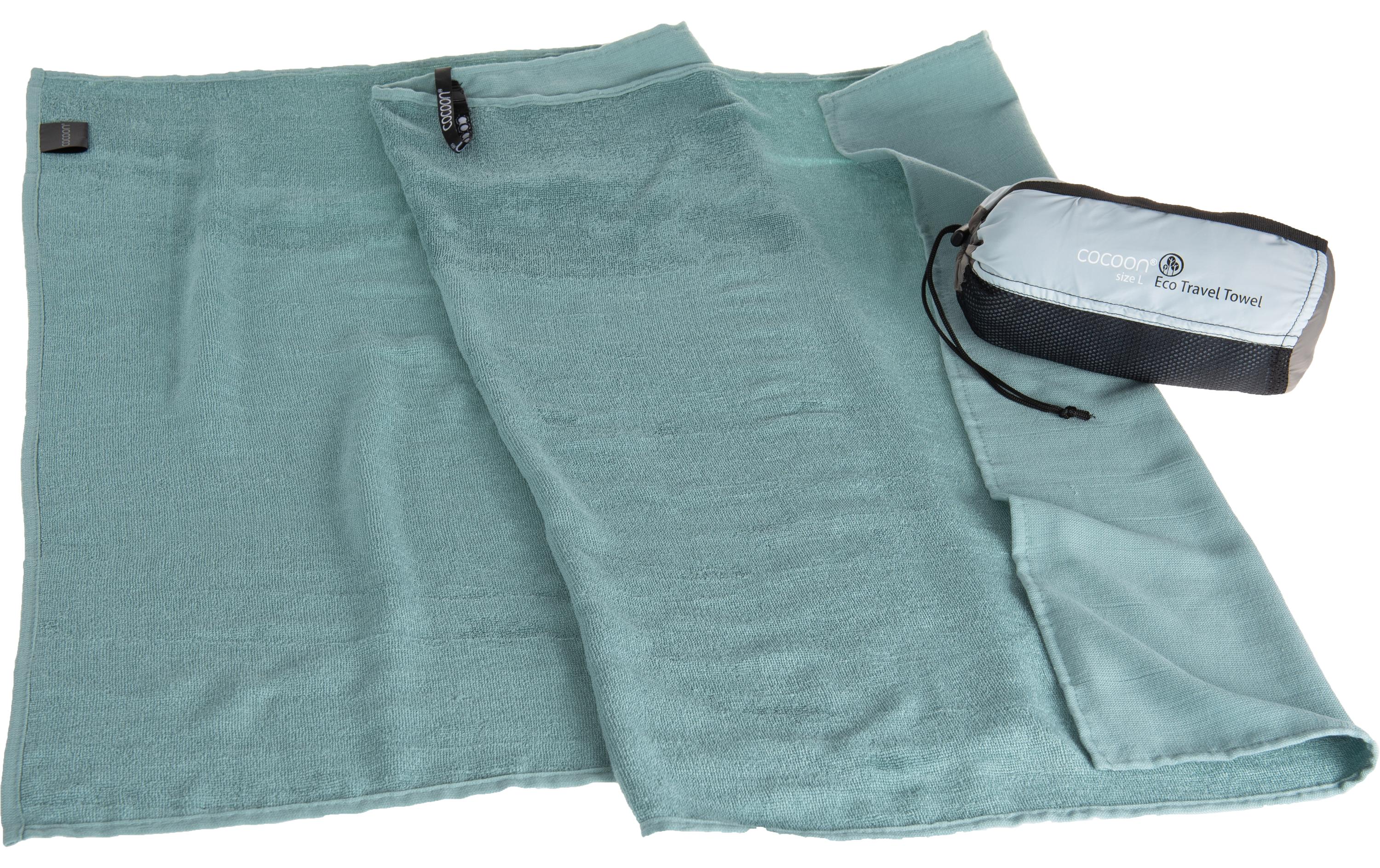 Handtuch Eco Travel Towel, Grün, 60 cm x 30 cmSuperweiches Reisehandtuch