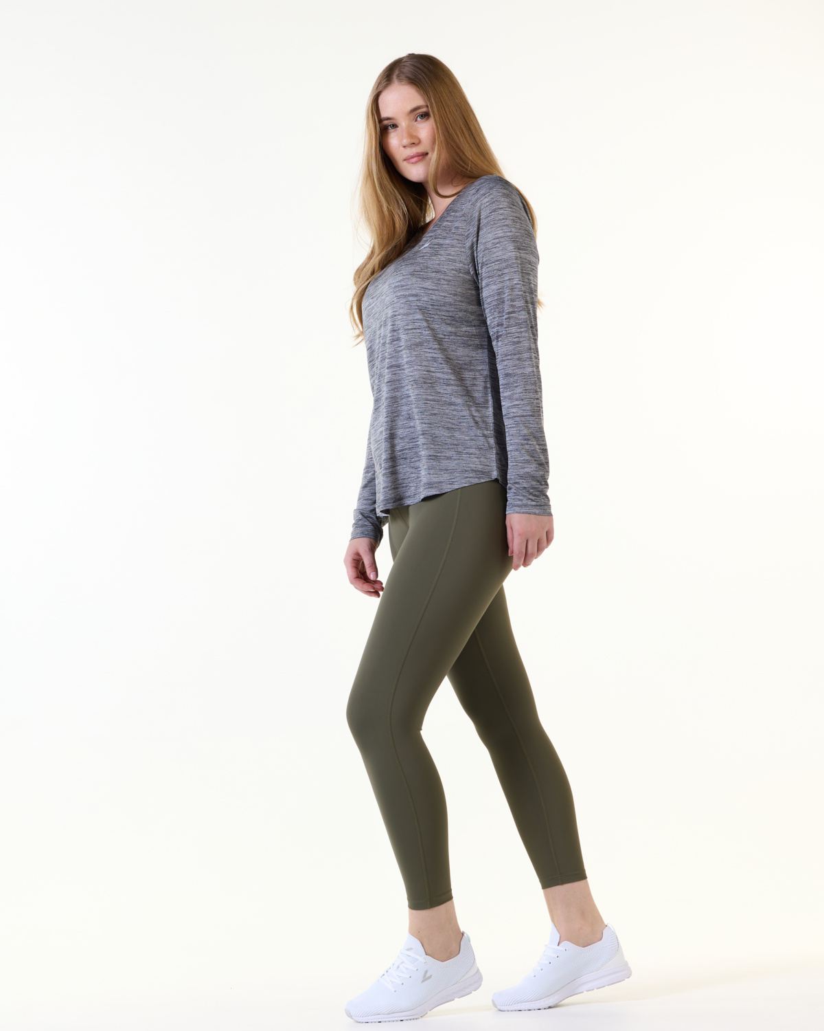 LEVITY Essential Marl Long Sleeve Grey Marl