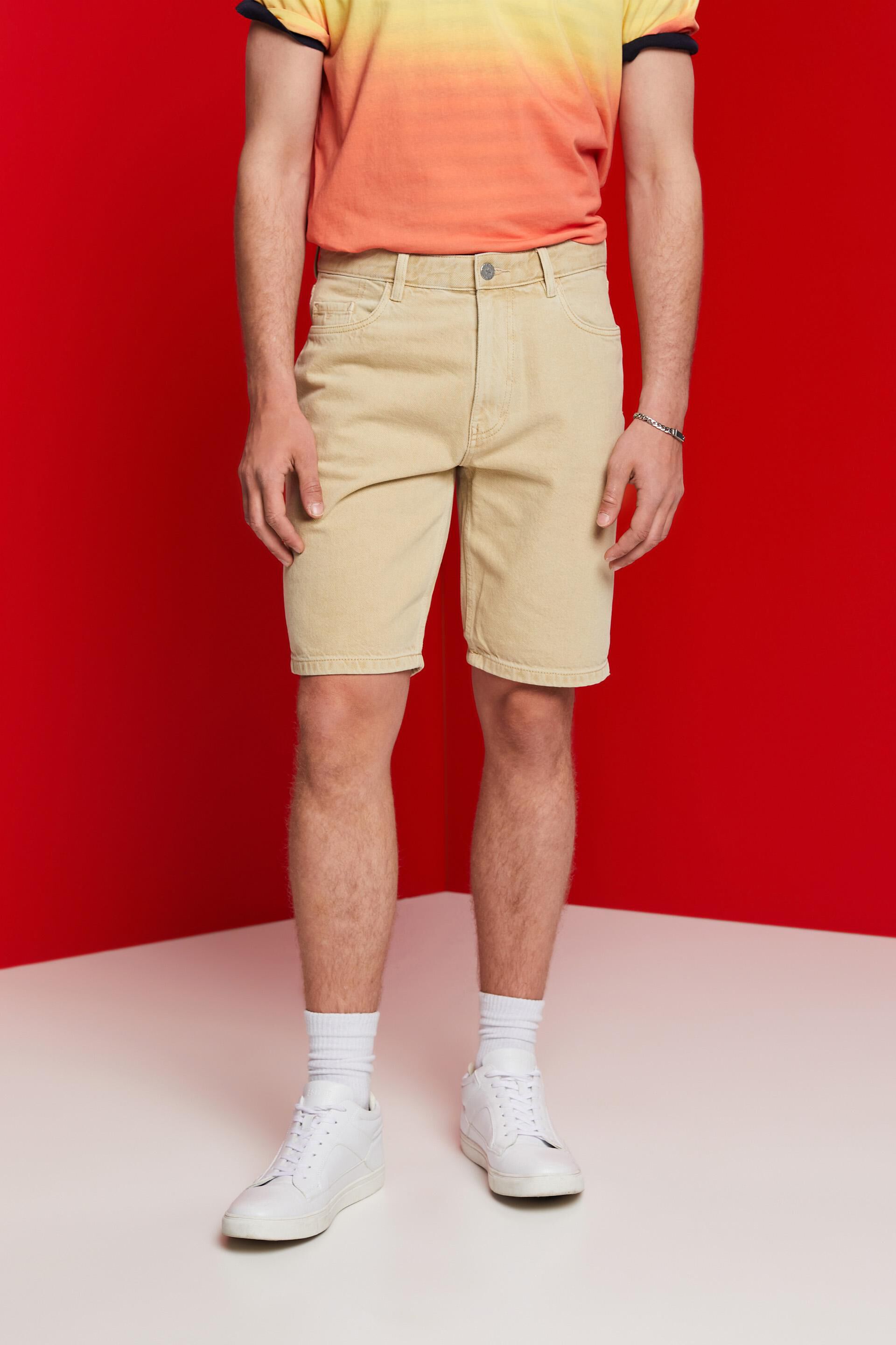 Short en denim coloré