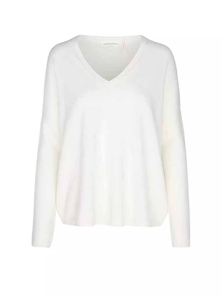 LES TRICOTS DE LEA Kaschmirpullover MONJAKOE weiss