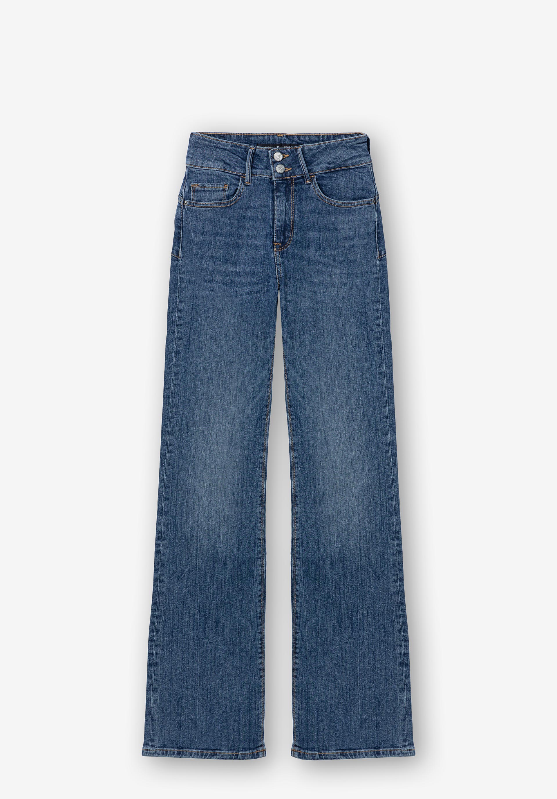 Jeans Light Push-up Bootcut Cintura Média
