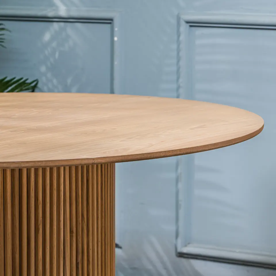 Eettafel voor 6 personen van massief grenen D120