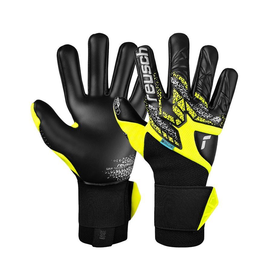 Reusch Gants de Gardien Attrakt Gold X NC Gravity GK:LAB - Jaune/Argenté/Noir