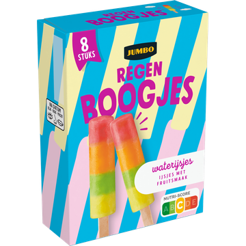 Jumbo Regenboogjes Waterijsjes 8 Stuks