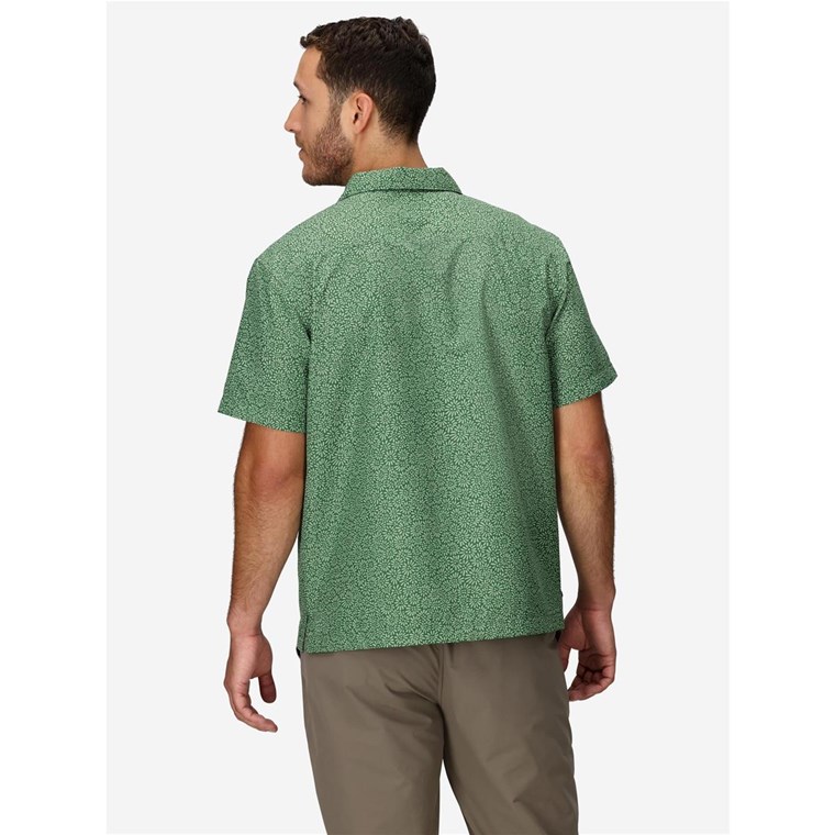 Marmot AirExchange UPF 40 Camp Novelty SS Shirt Juniper Green Mini Bloom