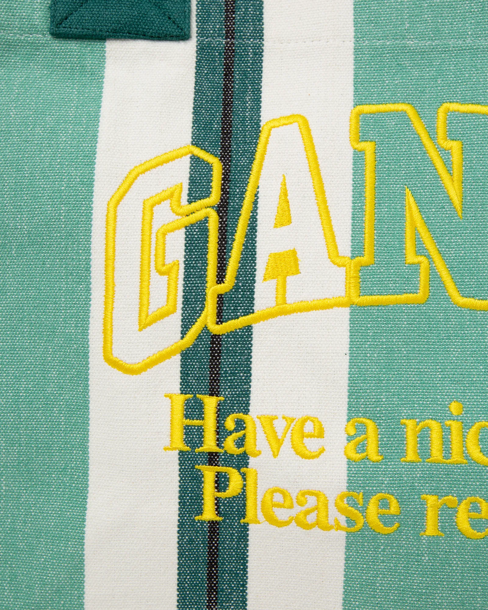 Ganni Large Easy Shopper Stripes