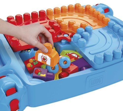 MEGA Bloks Tafel mobile bouw en leer - 30 blokken - Bouwstenen