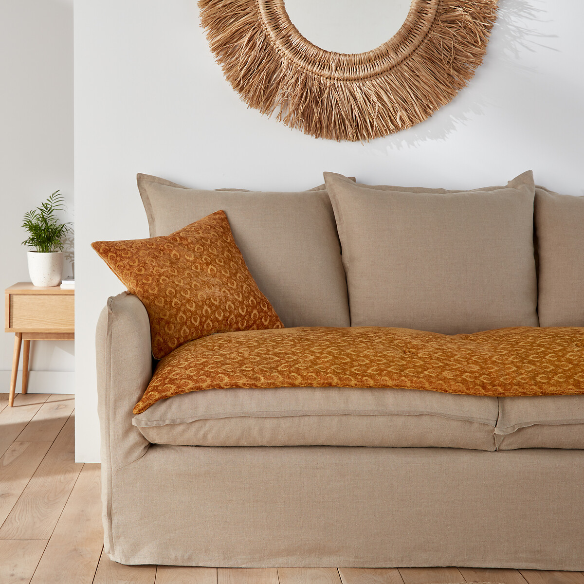 LA REDOUTE INTERIEURS<br>Zitmatras em fluweel, Nour
