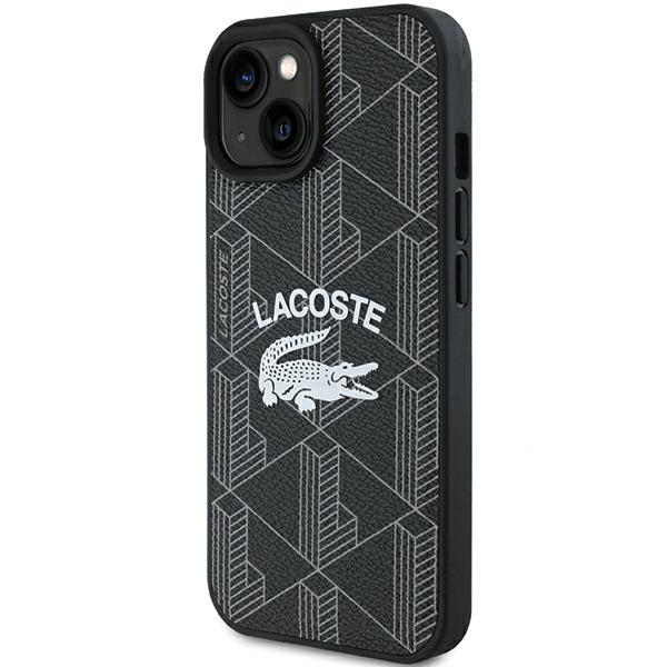 iPhone 15 MagSafe Hardcase Monogram Vintage Logo Hülle (LCHMP15SPIGK) - Schwarz