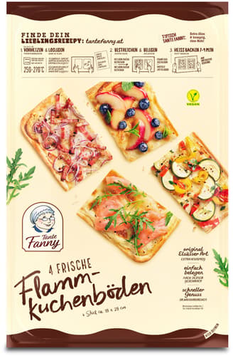 Tante Fanny Frische Flammkuchenböden Elsässer Art, 4 Stück