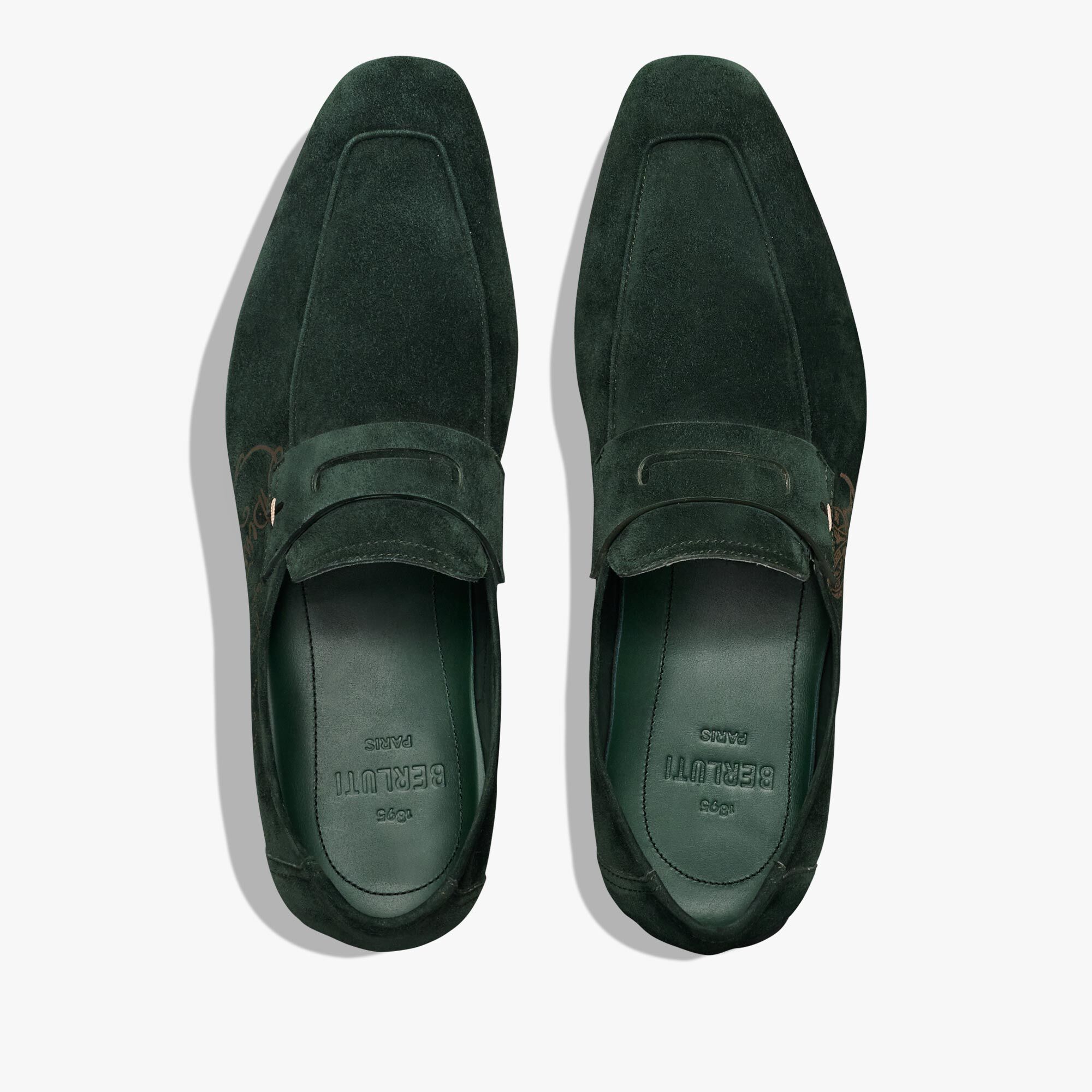 Mocassin Lorenzo Drive En Cuir Camoscio Scritto