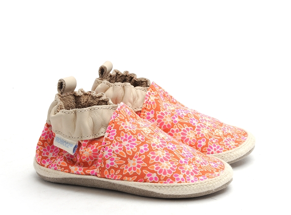 Robeez chaussons bebe sunny camp rose