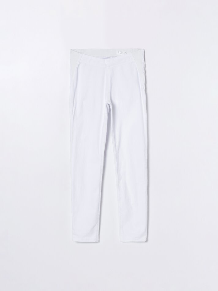 Calça jegging de maternidade - Branca