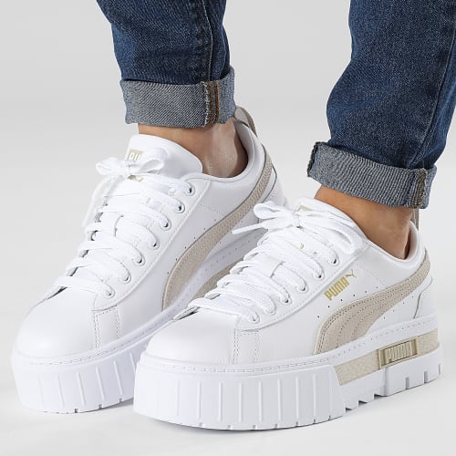 Baskets Femme Mayze Lth 381983 White Peyote