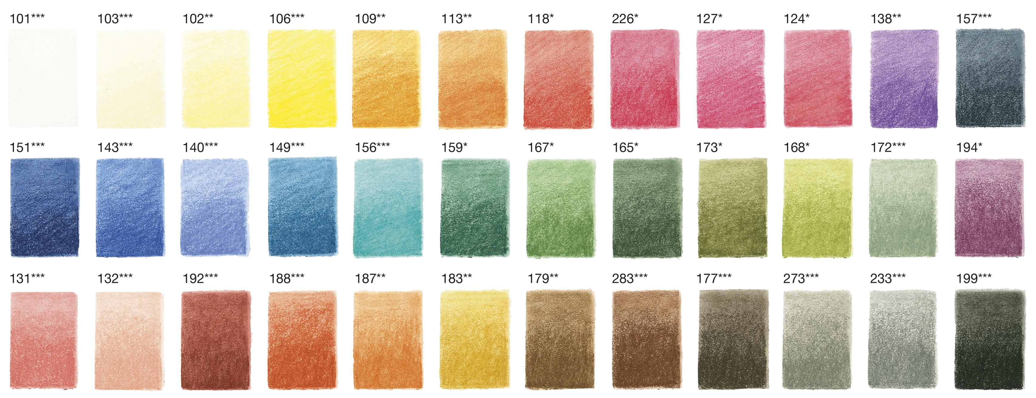 Faber-Castell - Pitt Pastel farveblyanter, 36 stk(112136)
