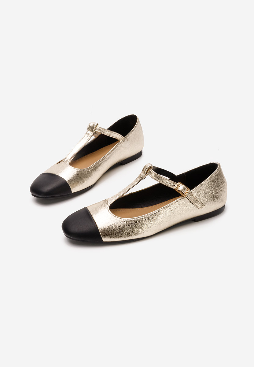 Ballerines femme dorées Camella