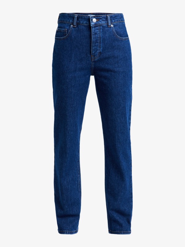 Moonrise Long Mid Ocean Blue Jeans coupe droite Bleu Femme