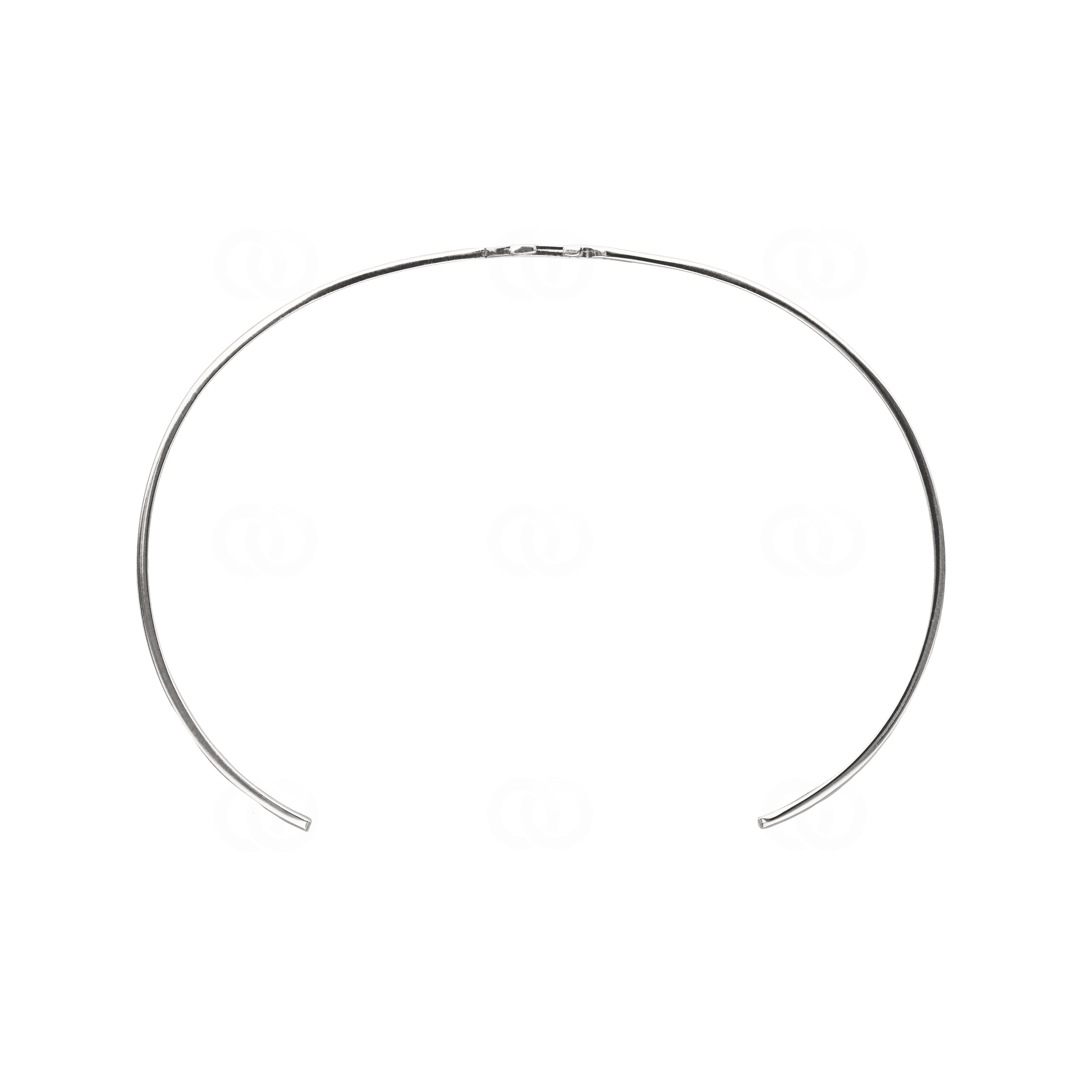 Armreif offen 925 Silber rhodiniert Anker 58 x 48mm