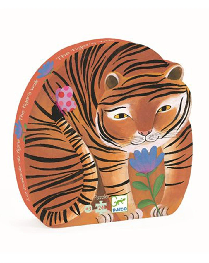 Puzzle Tiger in bunt