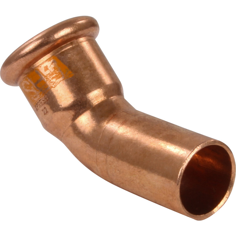 VSH Xpress gas koper pers insteekbocht 45° 22mm