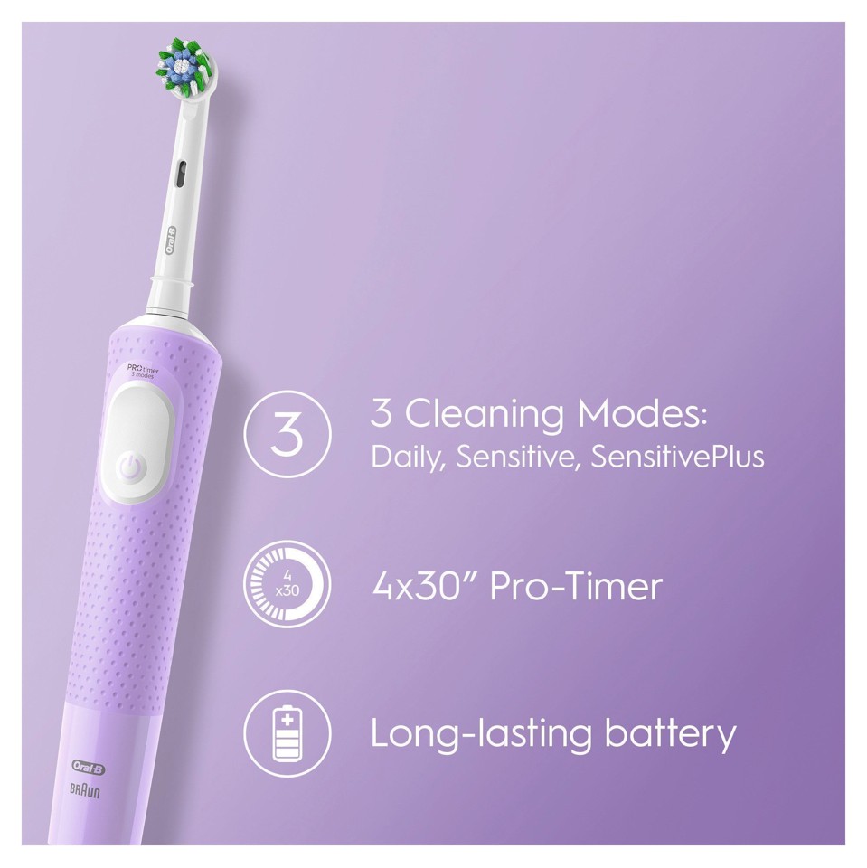 Oral-B - Vitality Pro CA HBOX Lilla Elektrisk Tandbørste + Ekstra Refill