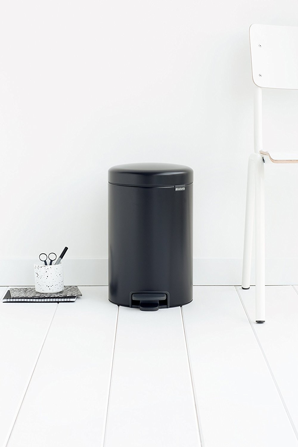 Poubelle Newicon 12 L Noir mat, Brabantia