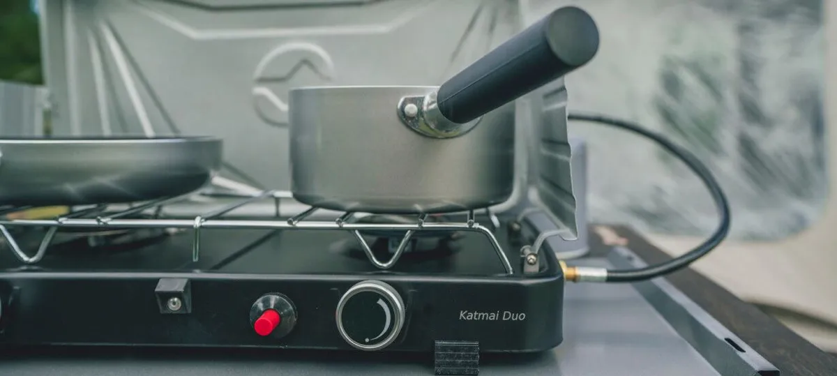 Outwell Katmai Duo Stove Silver Grey