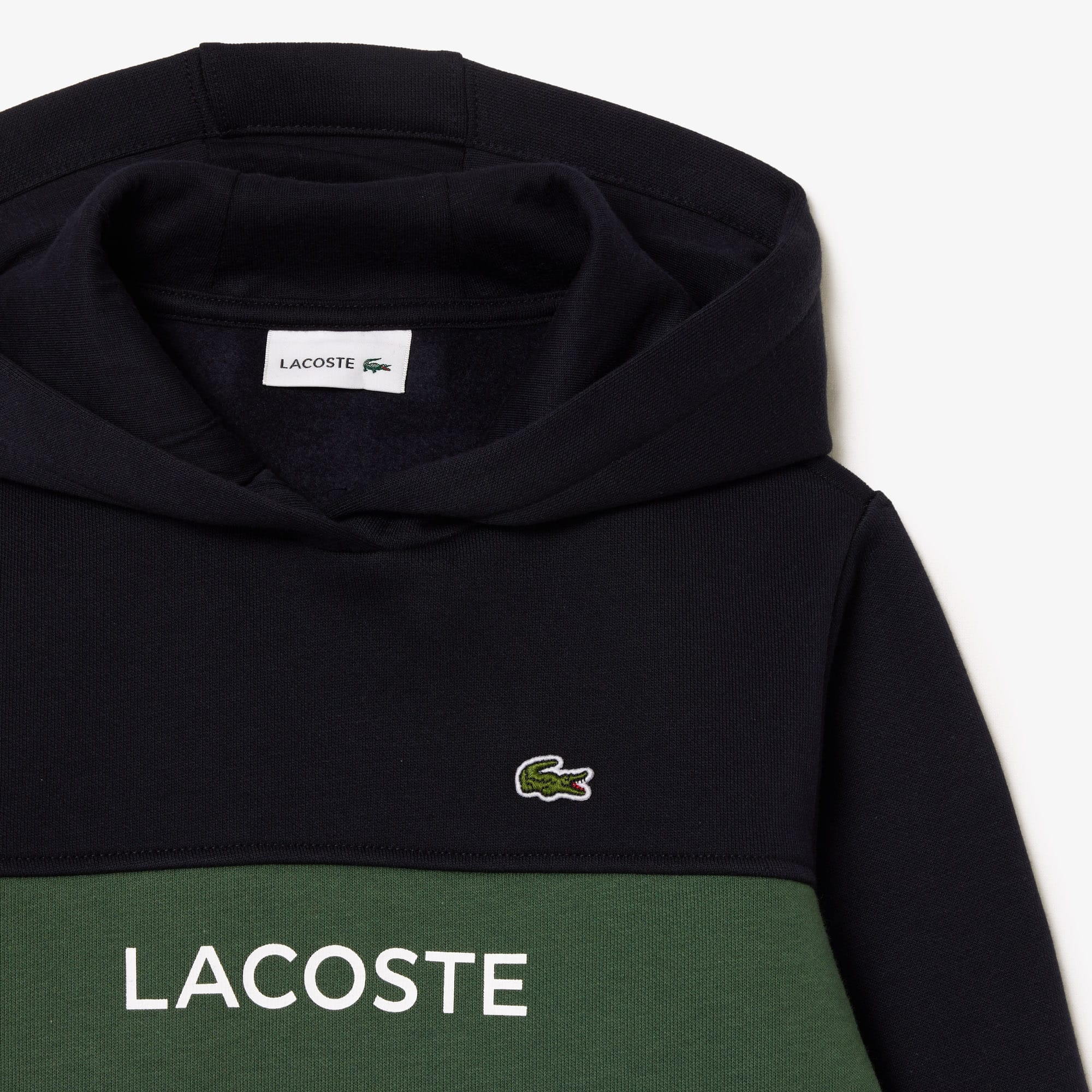 Sweatshirt à capuche enfant Lacoste en molleton coton biologique Pullovers & Sweatshirts - Bleu - Lacoste - Enfant