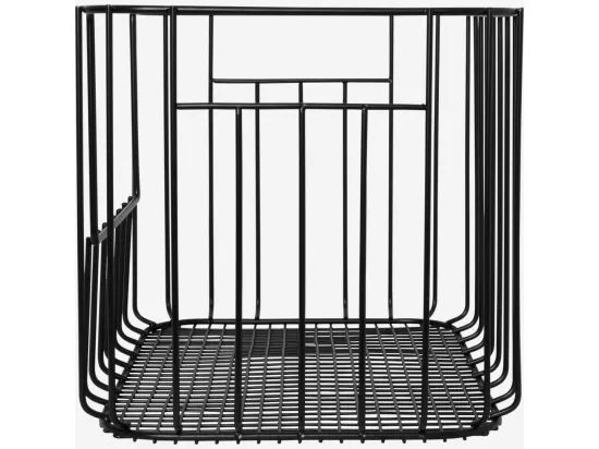 HABITAT - Panier de rangement en métal - Noir (Lot de 2) - Atela