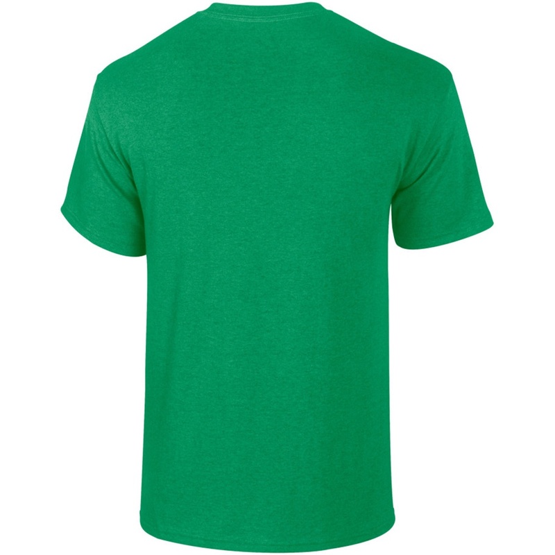 Camiseta básica de manga curta Gildan Heavy Cotton, 100% algodão grosso.