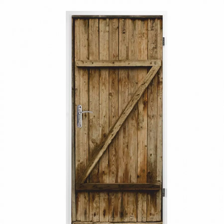 Nikima Türbild TB-13 selbstklebendes Türbild – Holztür Klebefolie bunt