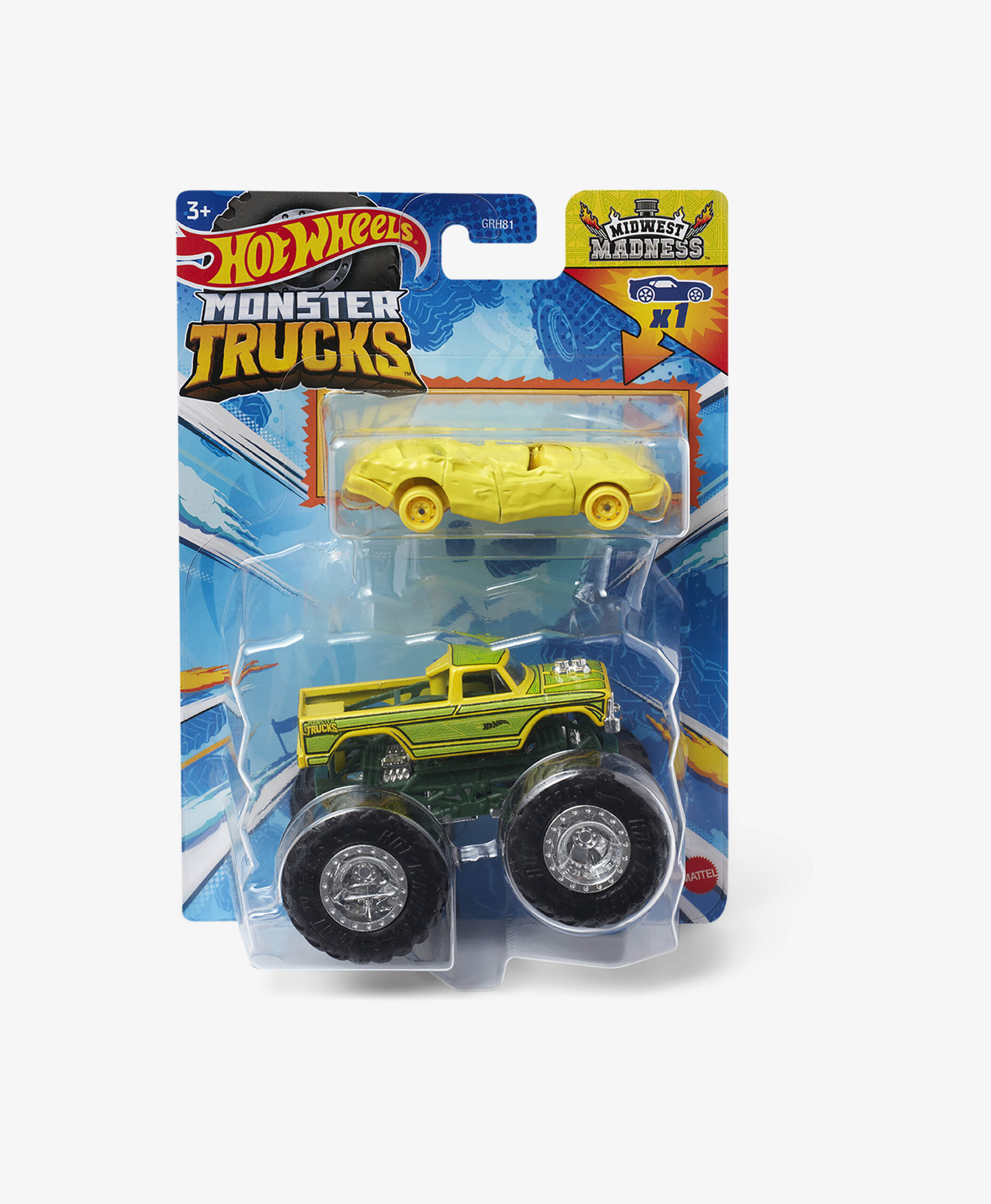 Hot Wheels Set: Monster Truck und Auto