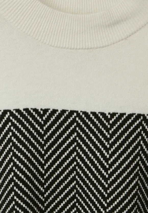 Pullover mit Muster - Black