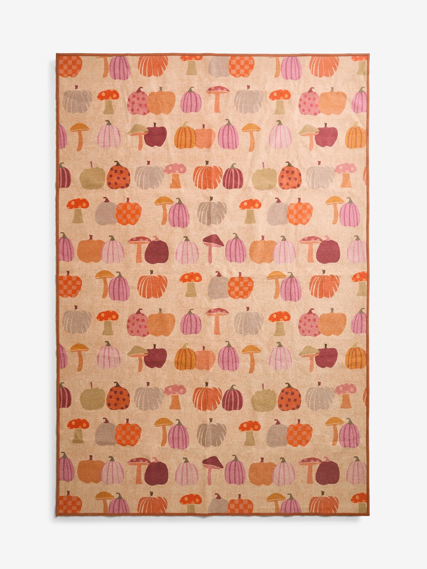 Washable Pumpkin Halloween Rug