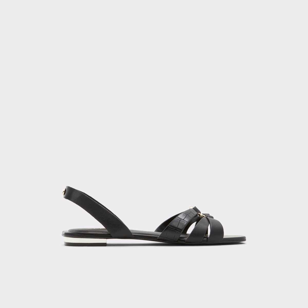 Marassi Black Women Flat Sandals