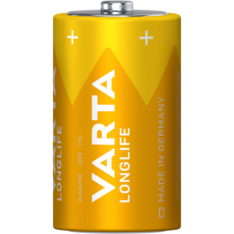 VARTA Longlife D Blister batterijen 2-delig