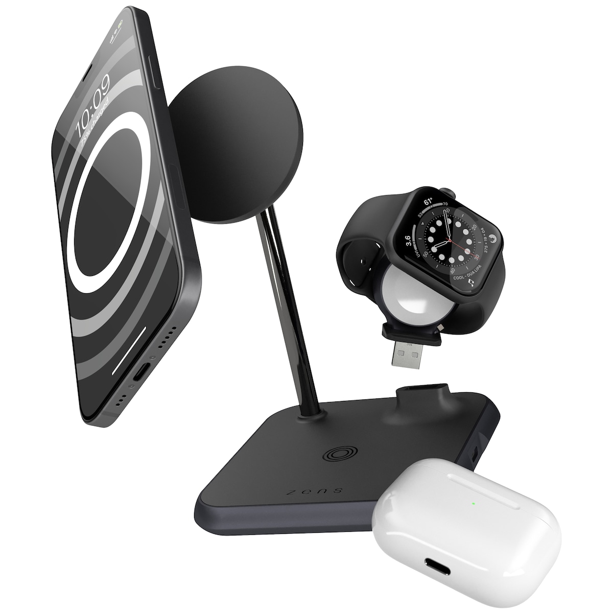 Zens 4-i-1 Magnetic USB-C trådløs lader