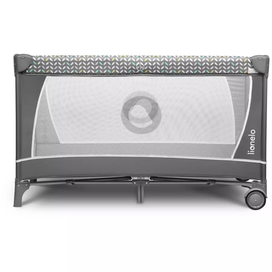 lionelo Reisebett Flower Grey Scandi